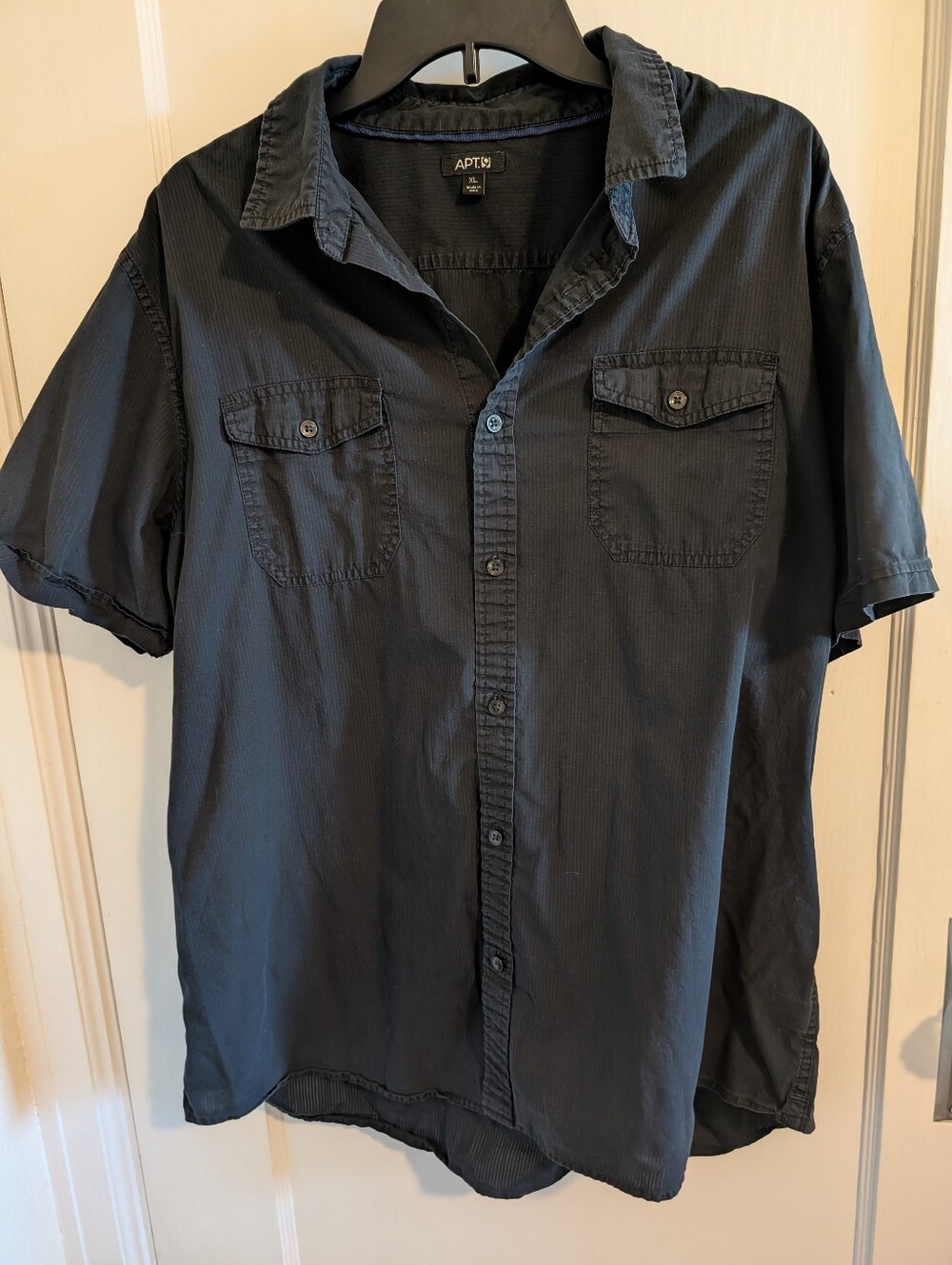 Apt. 9 Men's Short-Sleeve Button-Down Shirt in Black